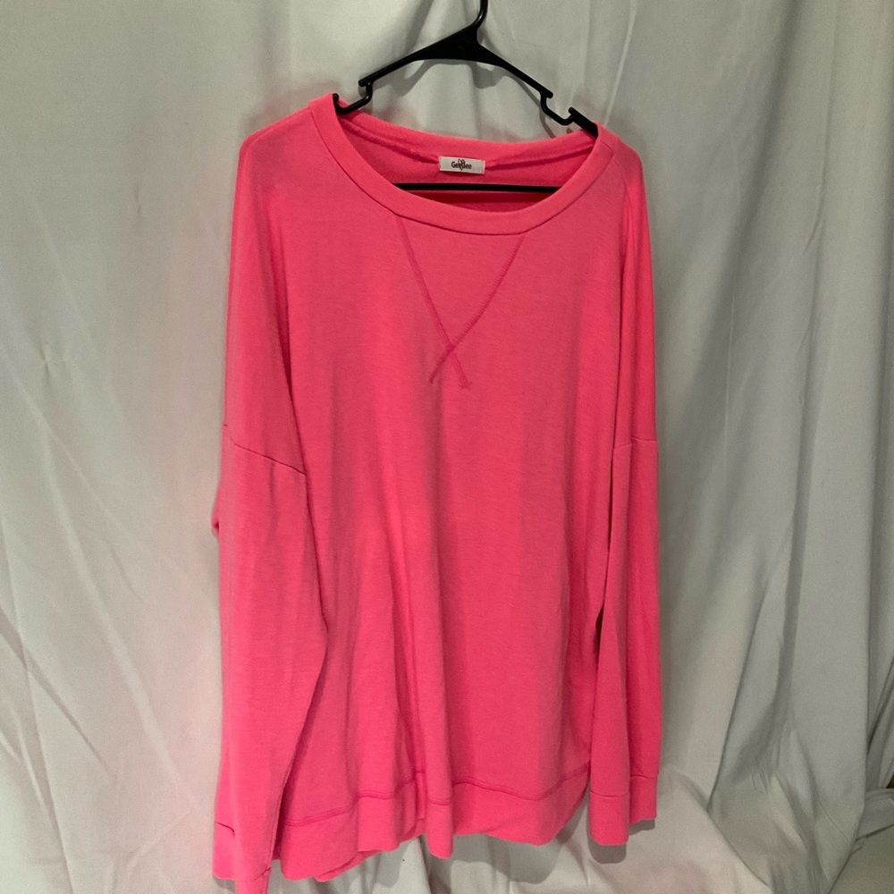 Gee Gee Womens Soft Pink Long Sleeve Shirt XL OR 2XL See Measurements - Picture 4 of 14